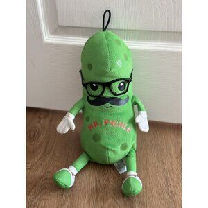 Fiesta Toys Mr.‎ Pickle Plush Mustache & Glasses 17" Green Stuffie C16185